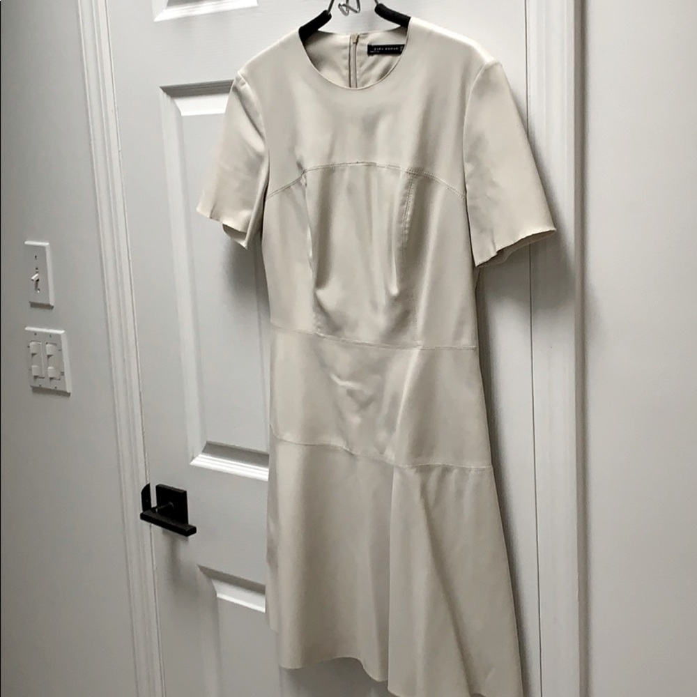 COPY - Zara ivory faux leather dress